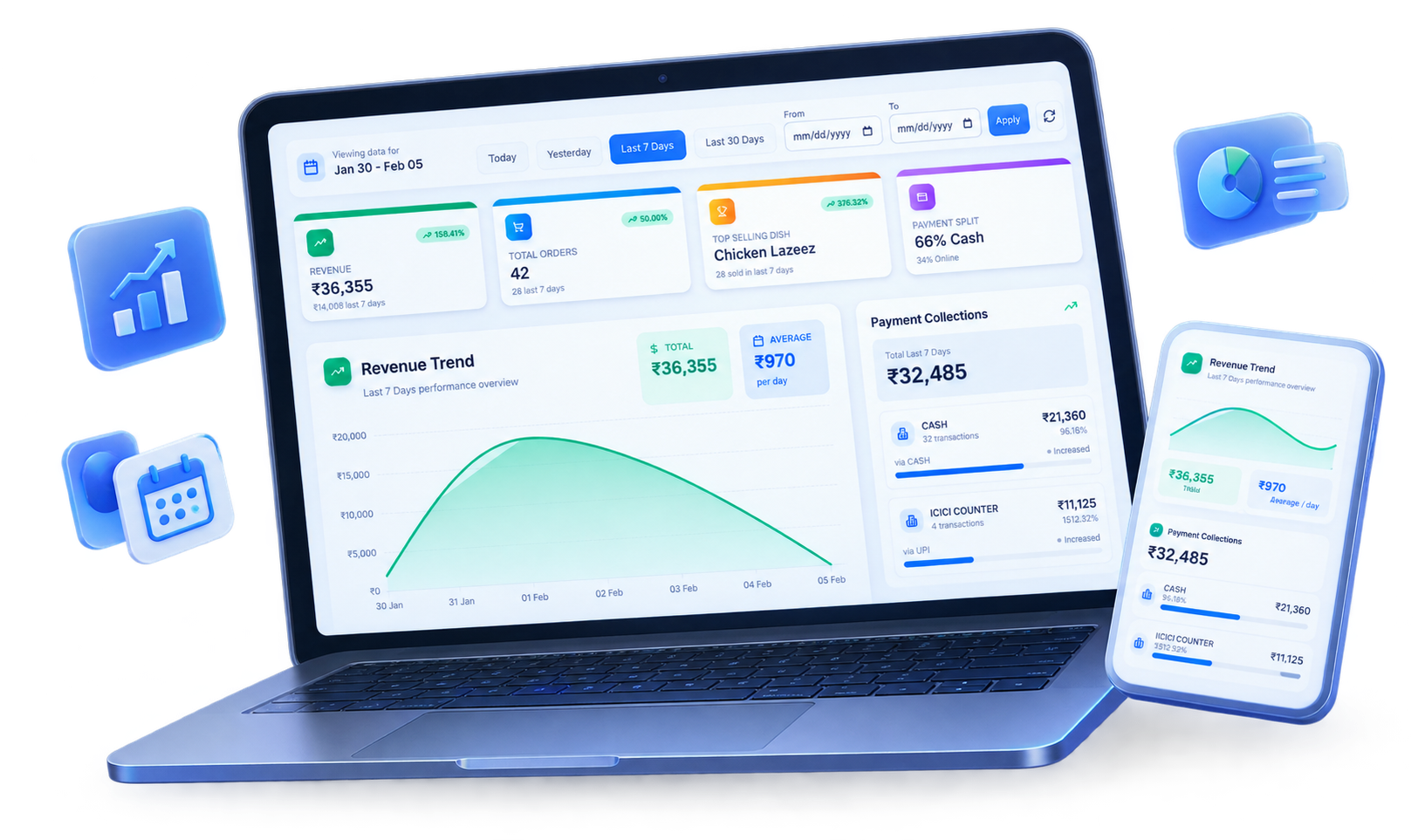 MaverickDine interface